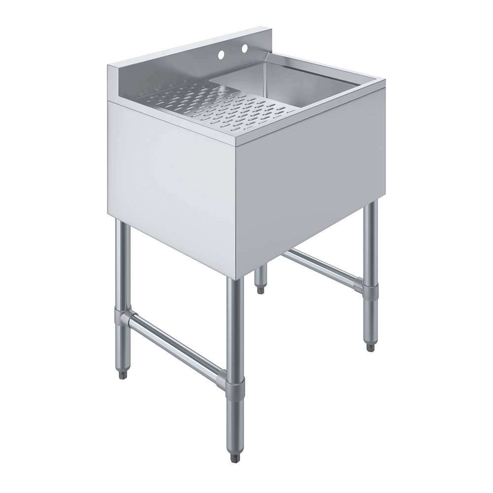 24 in. x 19 in. One Compartment Underbar Sink With Left Drainboard