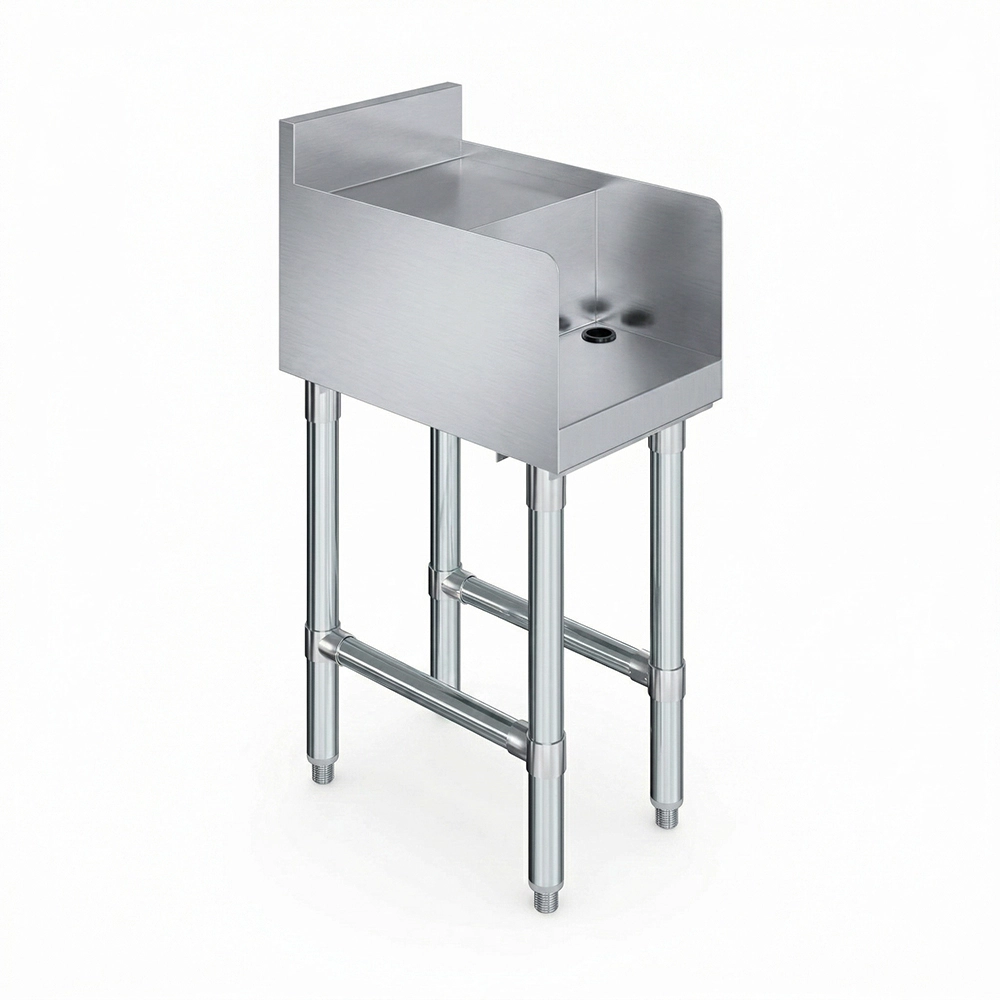 18-1/2 in. x 12 in. x 30 in. Underbar Stainless Steel Blender Station Flat Top