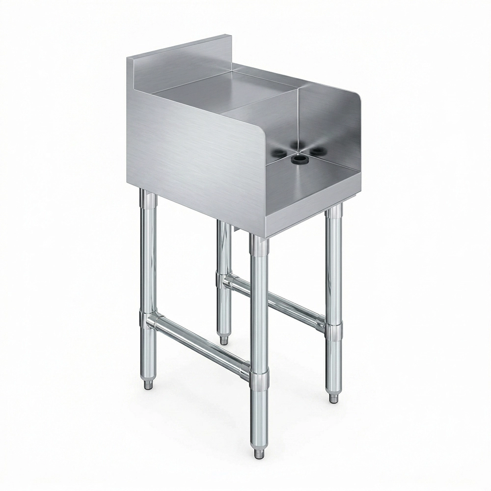 18-1/2 in. x 14 in. x 30 in. Underbar Stainless Steel Blender Station Flat Top