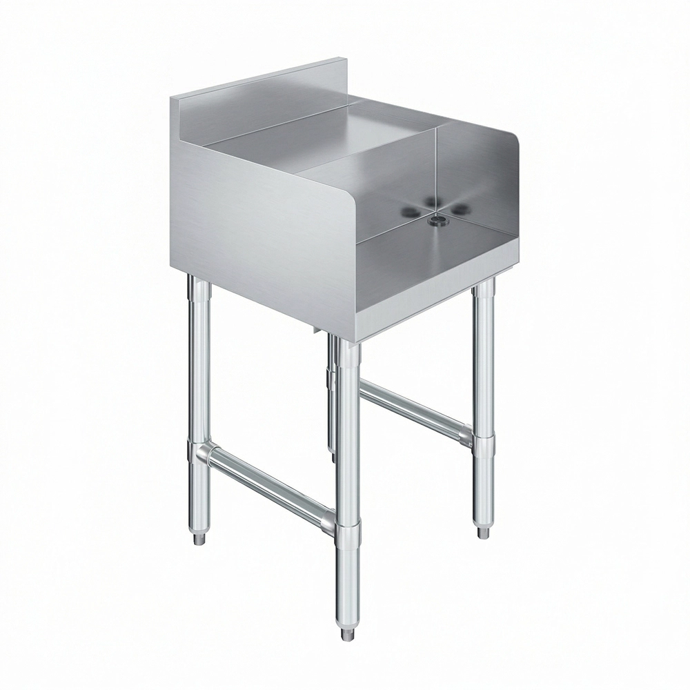 18-1/2 in. x 18 in. x 30 in. Underbar Stainless Steel Blender Station Flat Top