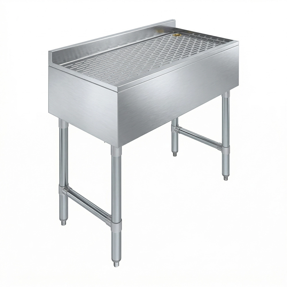 24 in. x 18 in. Stainless Steel Underbar Drainboard