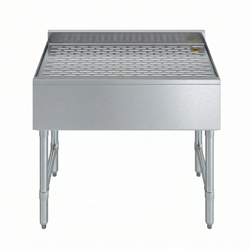 24 in. x 18 in. Stainless Steel Underbar Drainboard - Image 2