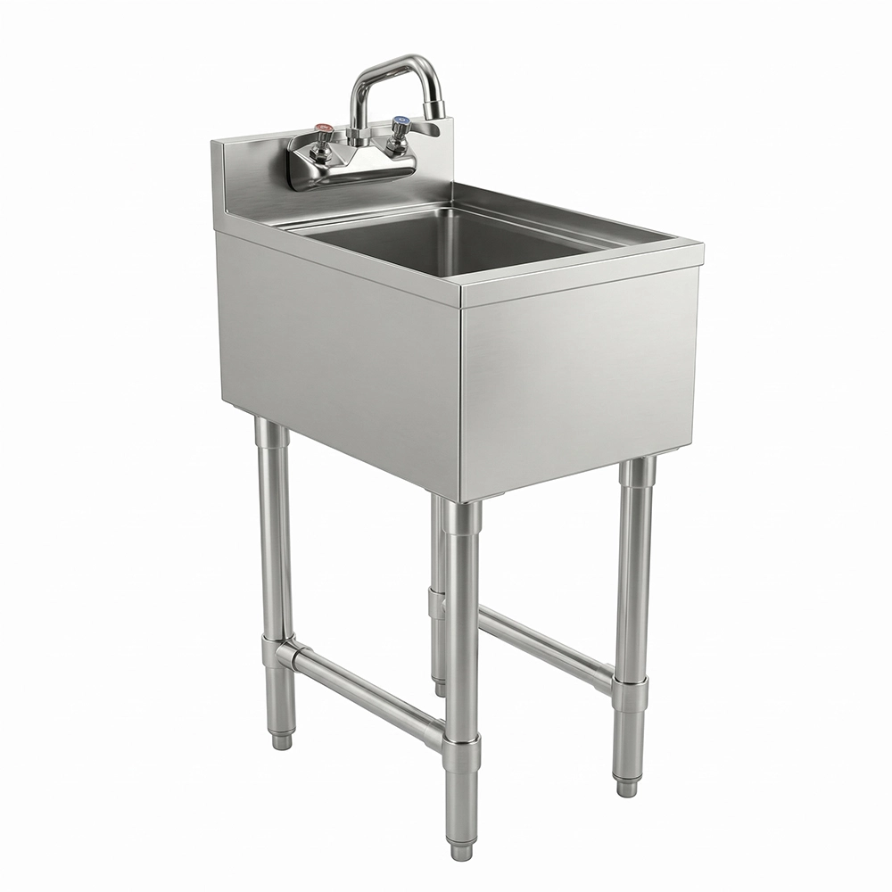 18-1/2 in. x 12 in. x 30 in. Underbar Stainless Steel Hand Sink with Backsplash