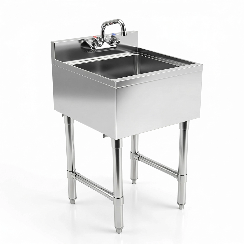 18-1/2 in. x 18 in. x 30 in. Underbar Stainless Steel Hand Sink with Backsplash
