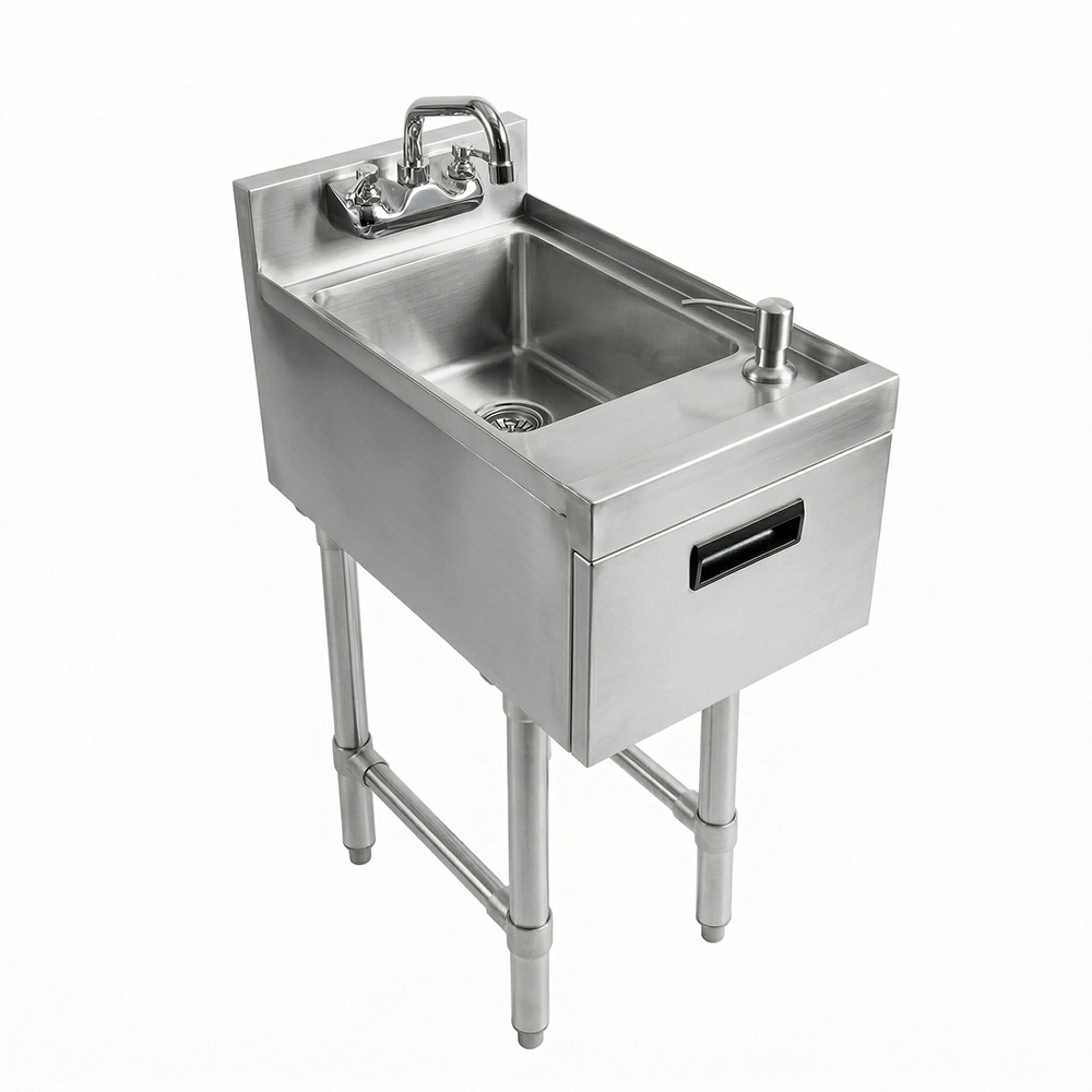 22 in. x 12 in. Underbar Hand Sink with Soap and Towel Dispenser