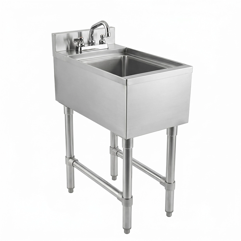 22-1/2 in. x 12 in. x 30 in. Underbar Stainless Steel Hand Sink with Backsplash