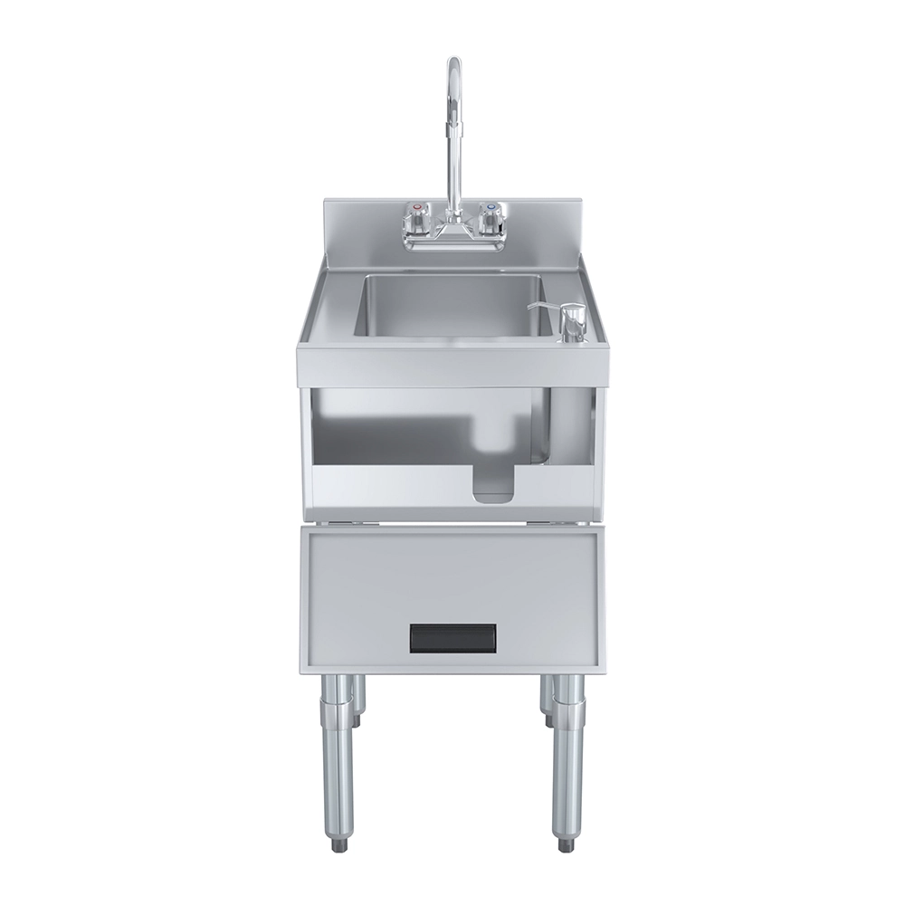 22 in. x 15 in. Underbar Hand Sink with Soap and Towel Dispenser - Image 7