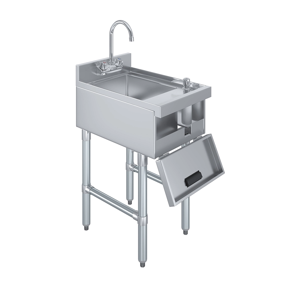 22 in. x 15 in. Underbar Hand Sink with Soap and Towel Dispenser - Image 5
