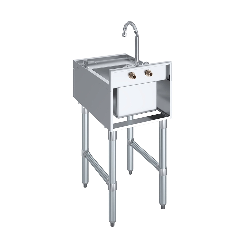 22 in. x 15 in. Underbar Hand Sink with Soap and Towel Dispenser - Image 4