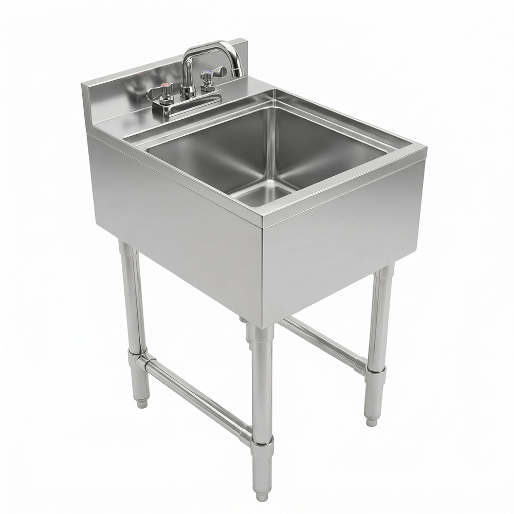 22-1/2 in. x 15 in. x 30 in. Underbar Stainless Steel Hand Sink with Backsplash