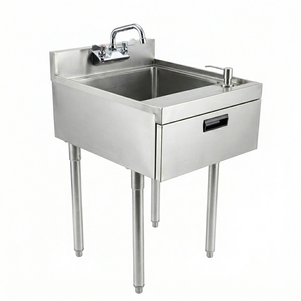 22 in. x 18 in. Underbar Hand Sink with Soap and Towel Dispenser