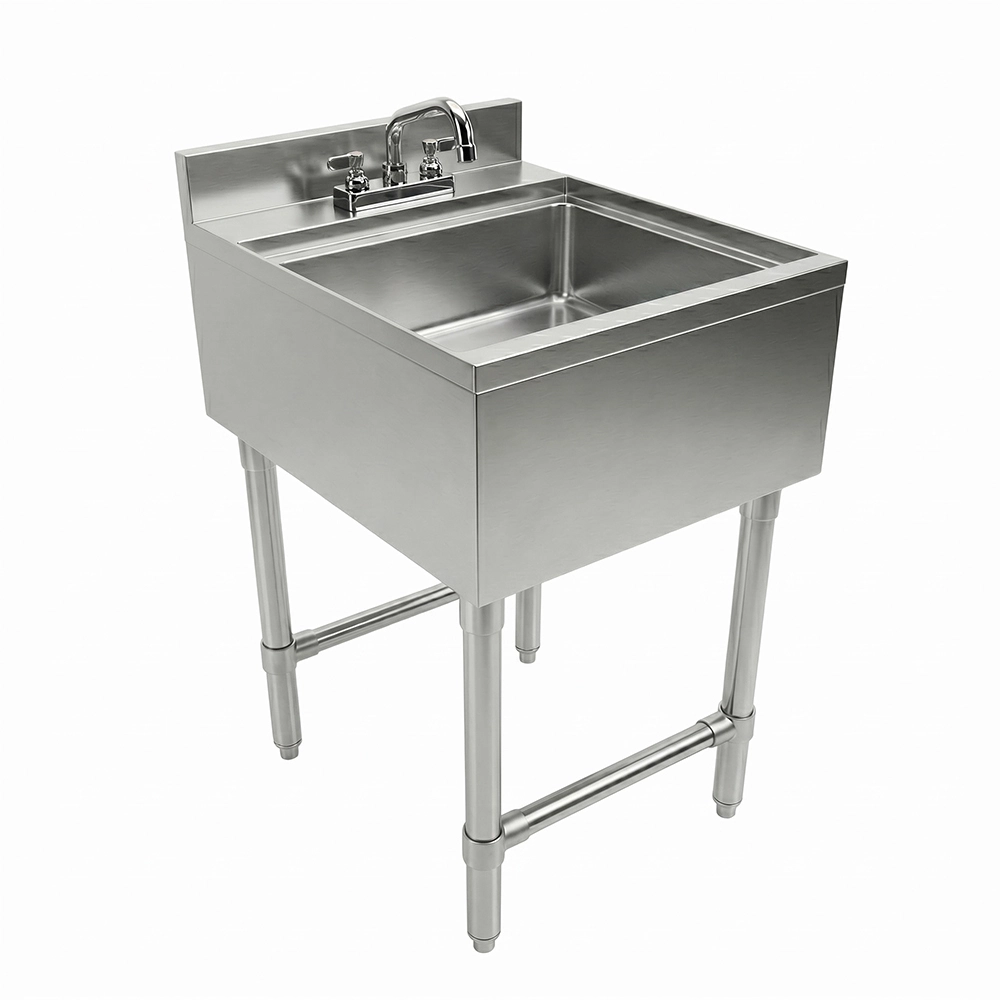 22-1/2 in. x 18 in. x 30 in. Underbar Stainless Steel Hand Sink with Backsplash