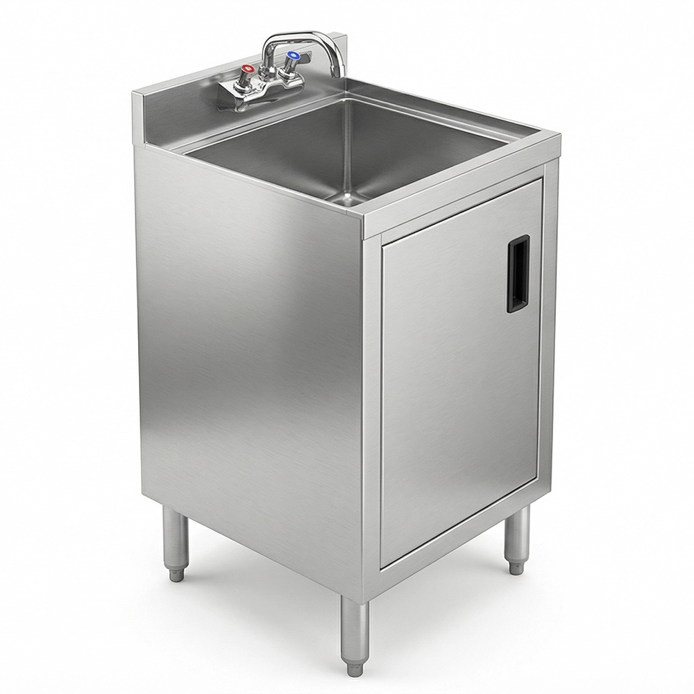 18-1/2 in. x 18 in. x 30 in. Underbar Hand Sink with Cabinet