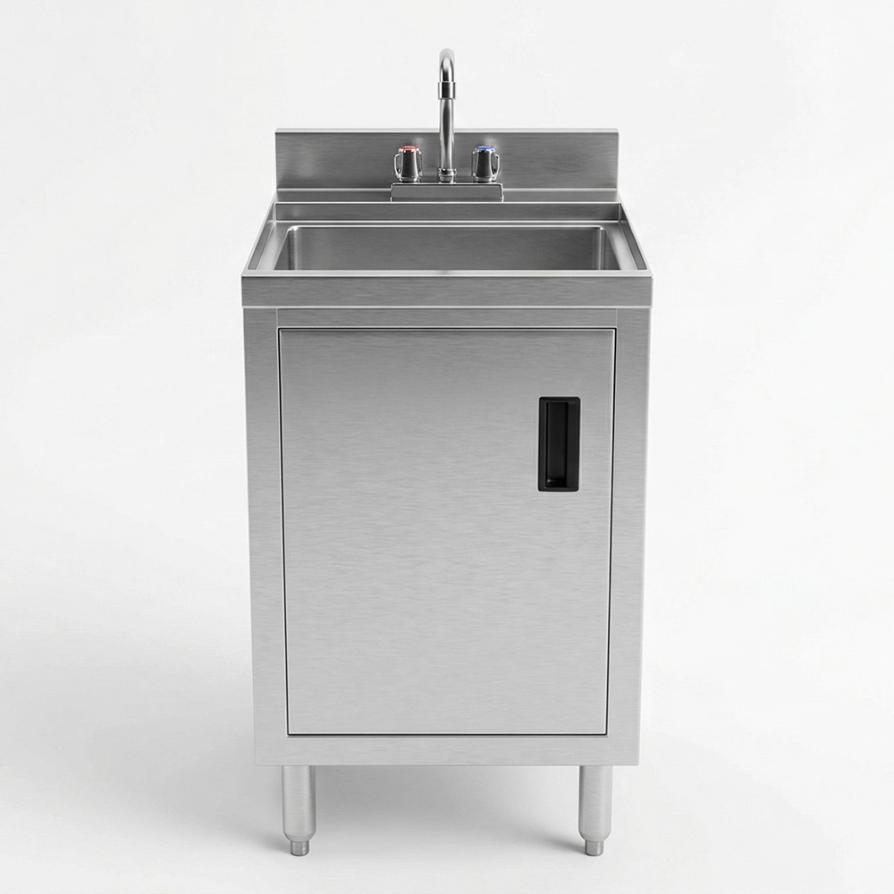 22-1/2 in. x 18 in. x 30 in. Underbar Hand Sink with Cabinet - Image 2