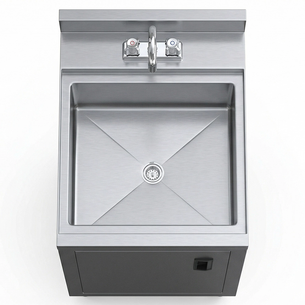 22-1/2 in. x 18 in. x 30 in. Underbar Hand Sink with Cabinet - Image 6