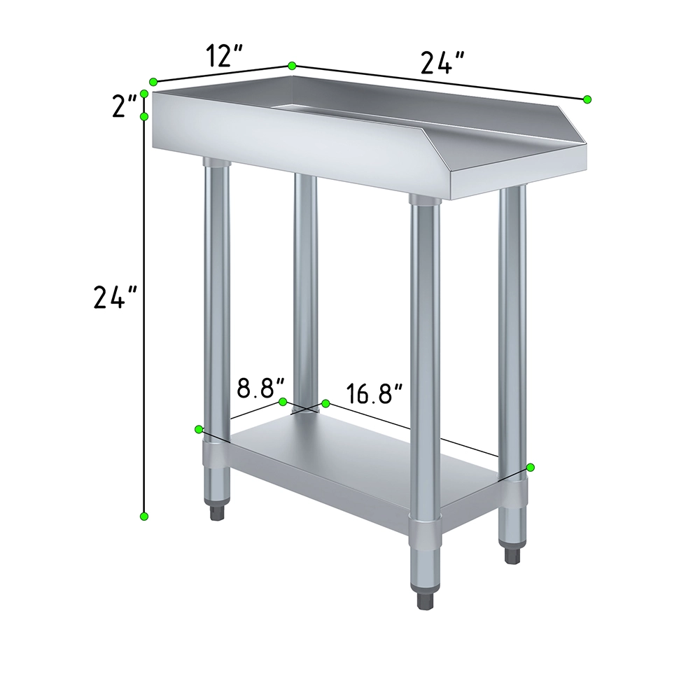 24" X 12" Stainless Steel Equipment Stand - Image 3