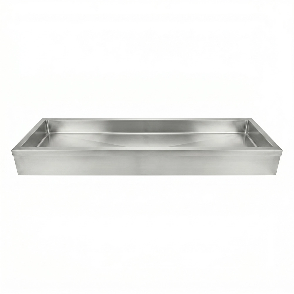 24 in. x 48 in. Stainless Steel Ice Display Chiller - 8 in. Height - Image 2