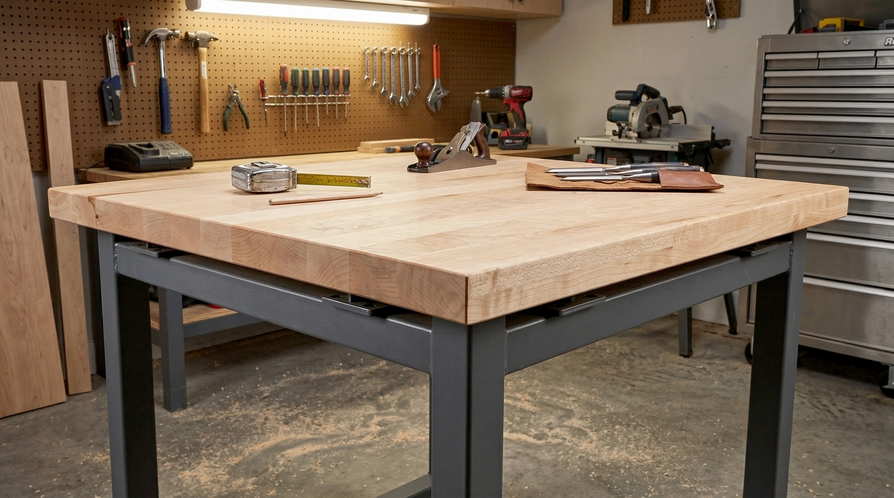 30 in. x 30 in. x 1-1/2 in. Solid Maple Butcher Block Countertop - Image 6