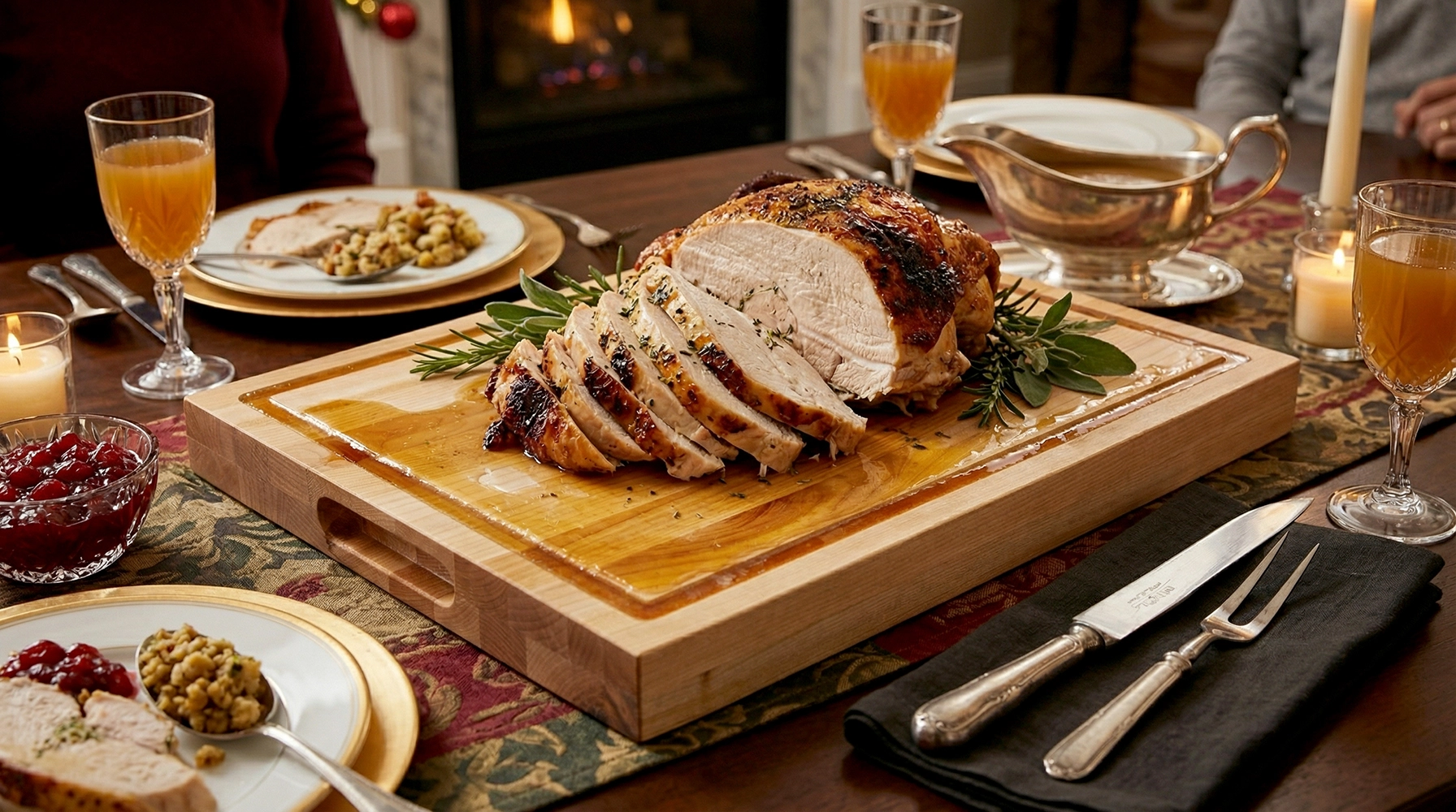 15 in. x 20 in. Maple Wood Cutting Board - Image 6