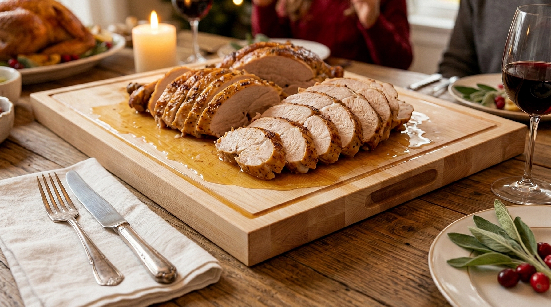 18 in. x 24 in. Maple Wood Cutting Board - Image 6