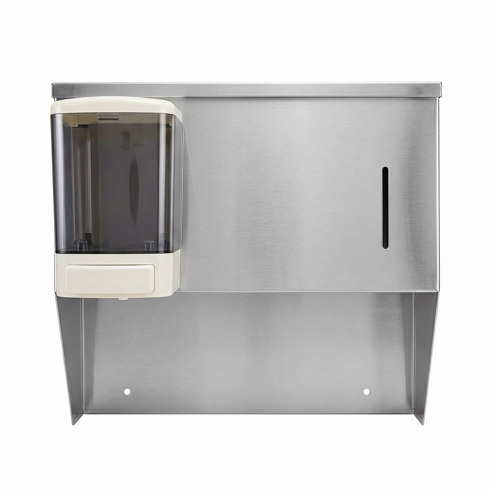 Wall Mount Stainless Steel Soap & Towel Dispenser - Image 2