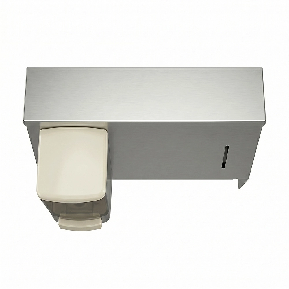 Wall Mount Stainless Steel Soap & Towel Dispenser - Image 4
