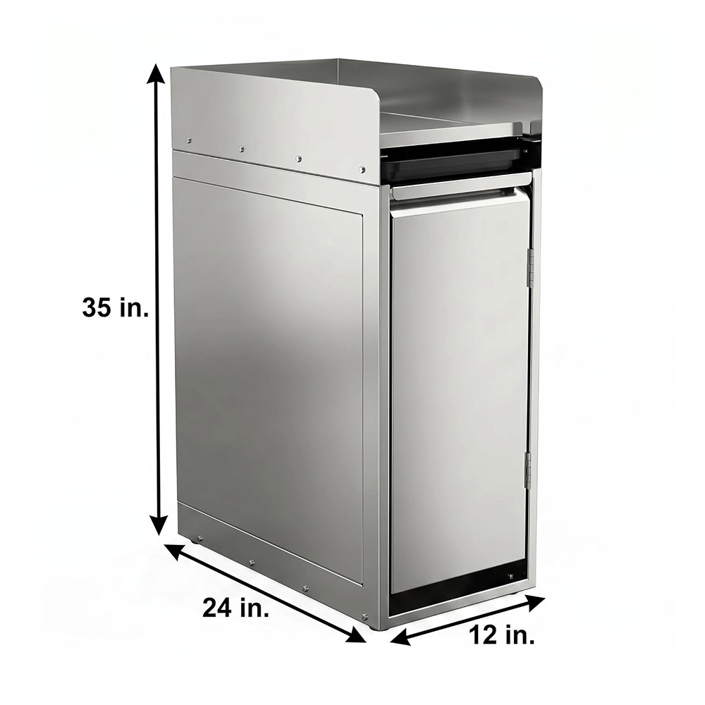 24 in. Underbar Trash Module - 24 in. x 12 in. x 36 in. - Image 3