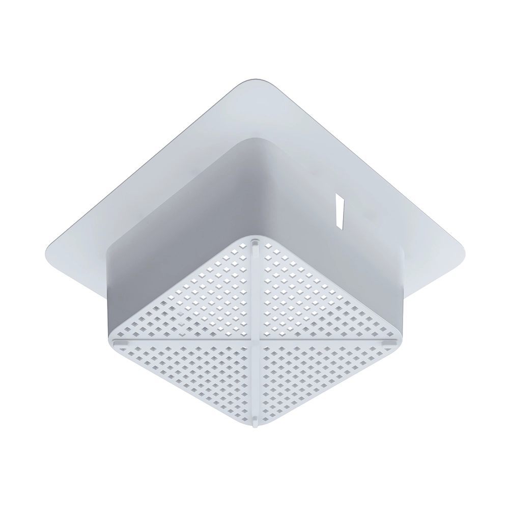 Flanged Plastic Floor Drain Strainer with 3/16 in. Holes. 11-3/4 in. x 11-3/4 in. x 4-3/16 in. 5/PK - Image 4