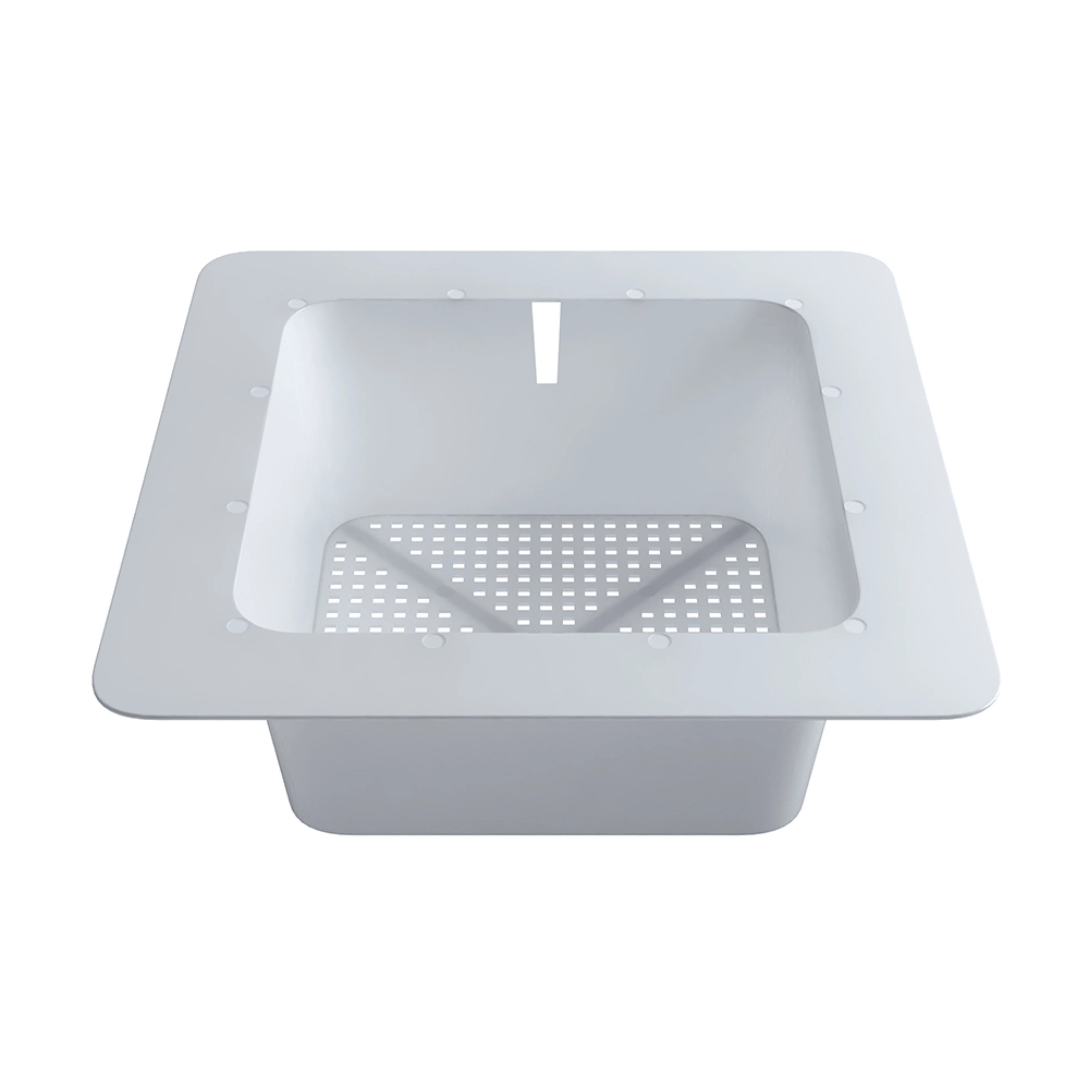 Flanged Plastic Floor Drain Strainer with 3/16 in. Holes. 11-3/4 in. x 11-3/4 in. x 4-3/16 in. - Image 2
