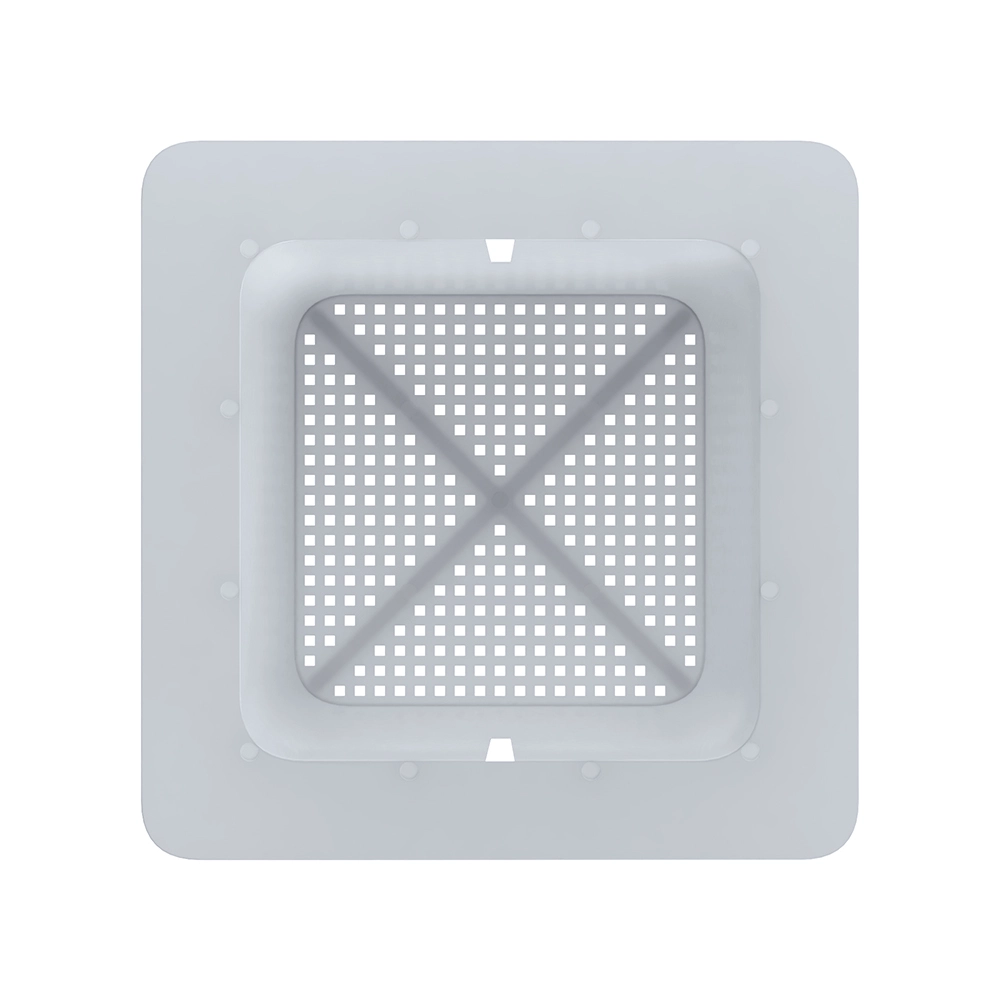 Flanged Plastic Floor Drain Strainer with 3/16 in. Holes. 11-3/4 in. x 11-3/4 in. x 4-3/16 in. - Image 4