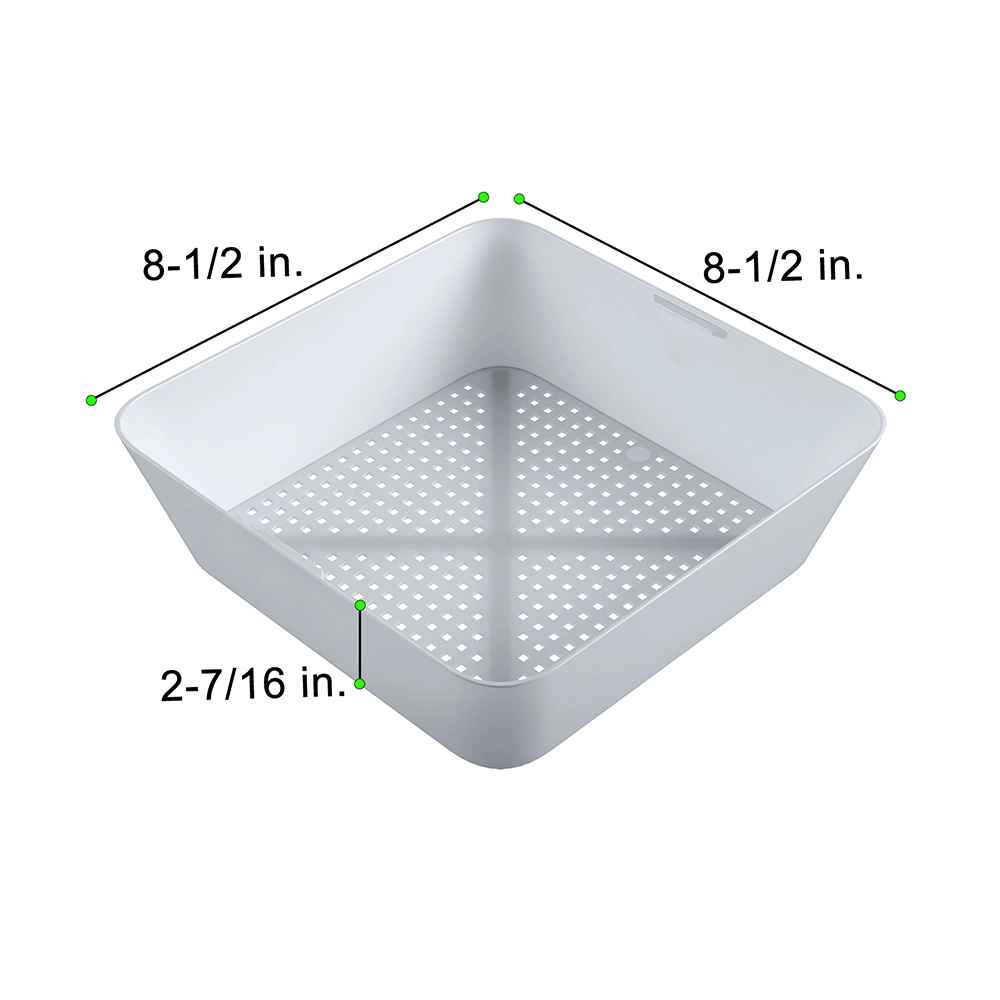 Plastic Floor Drain Strainer Basket 8-1/2 in. x 8-1/2 in. x 2-7/16 in. - Image 3