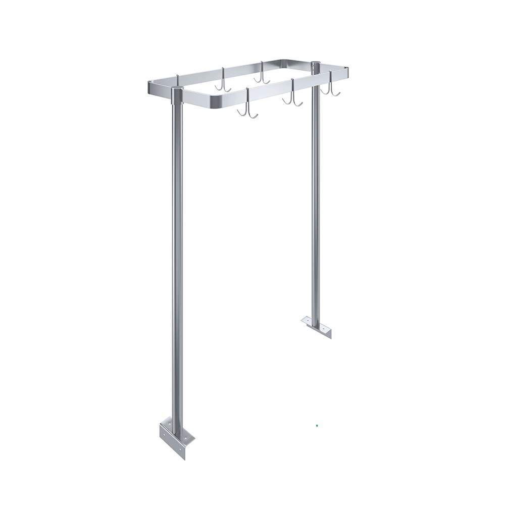 36 in. Stainless Steel Table-Mounted Pot Rack