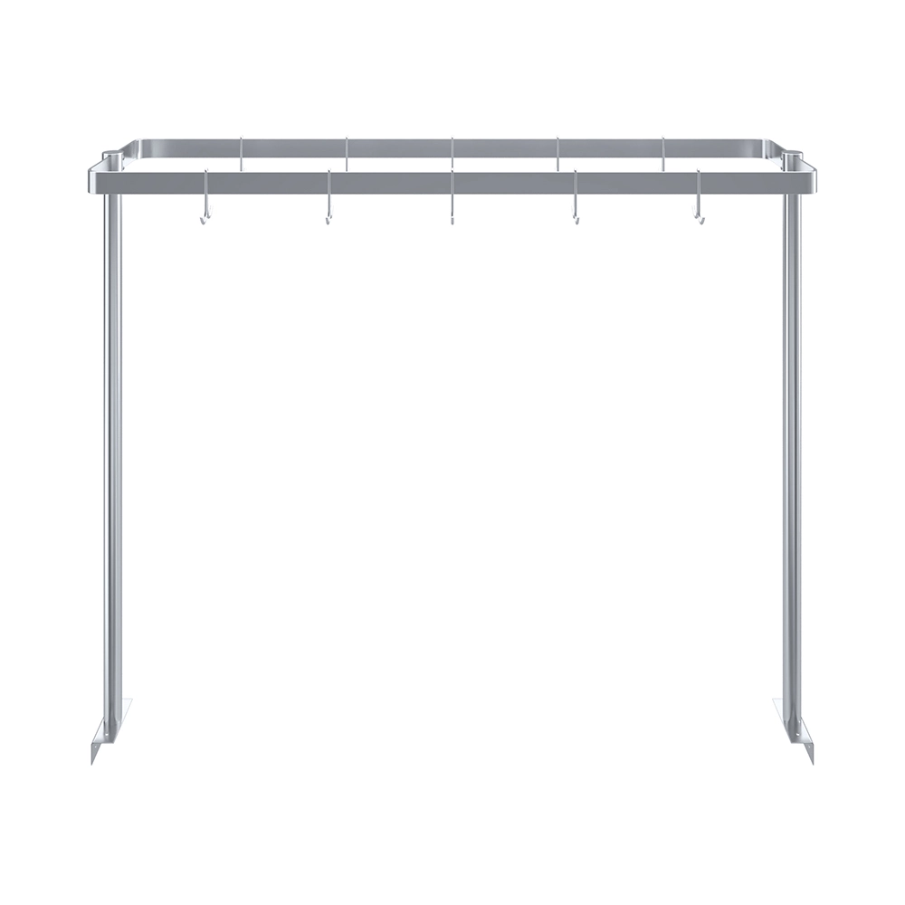 60 in. Stainless Steel Table-Mounted Pot Rack - Image 2