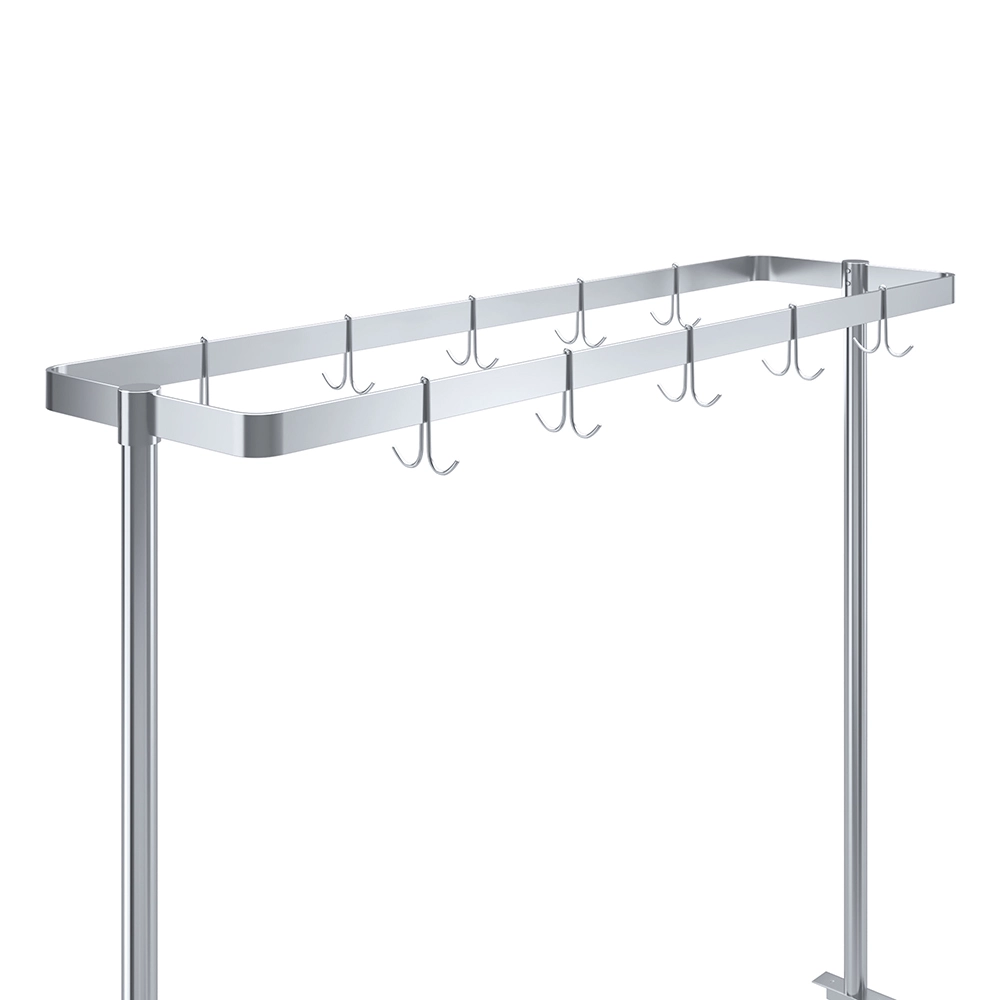 60 in. Stainless Steel Table-Mounted Pot Rack - Image 4