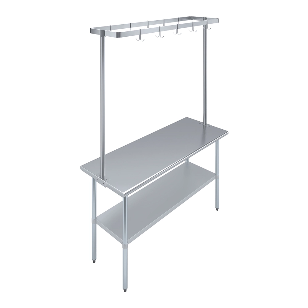 60 in. Stainless Steel Table-Mounted Pot Rack - Image 6