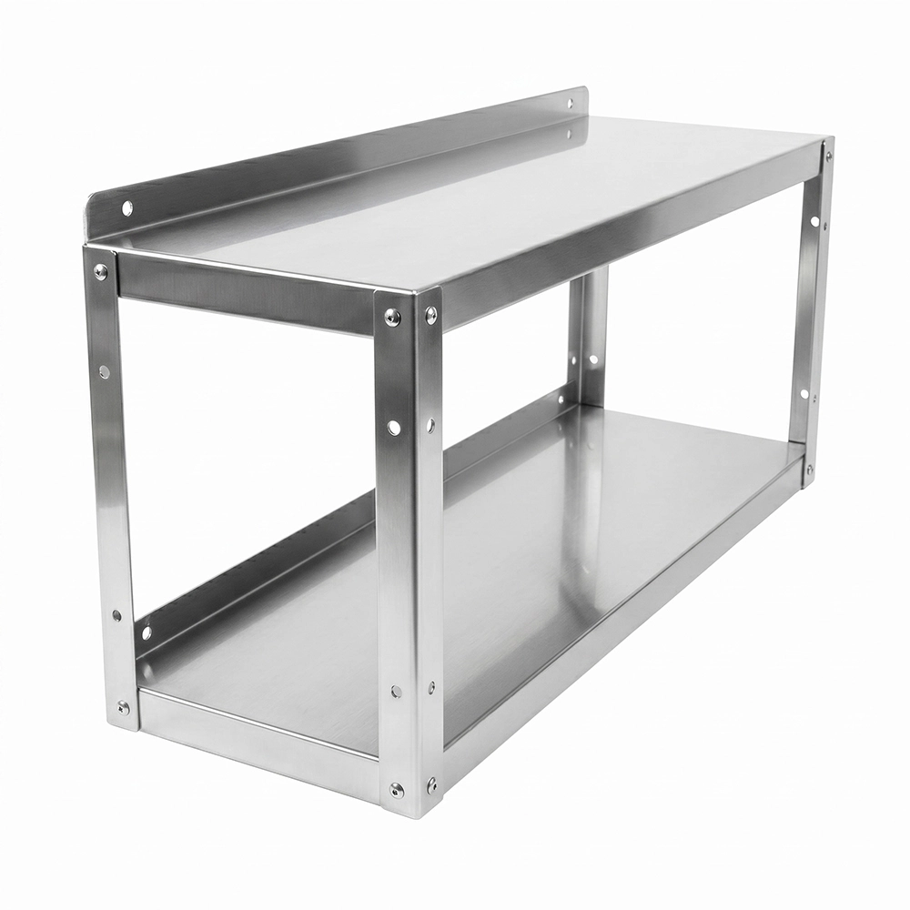 2-Tier Stainless Steel Wall Shelf - 12 in. x 36 in. x 16 in.