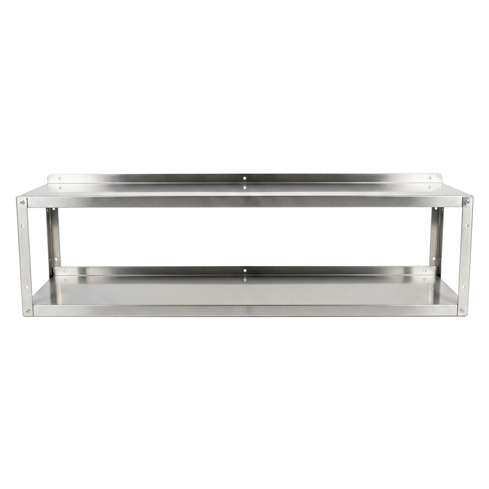 2-Tier Stainless Steel Wall Shelf - 12 in. x 60 in. x 16 in. - Image 2