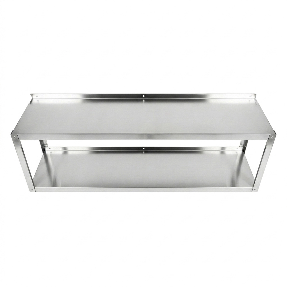 2-Tier Stainless Steel Wall Shelf - 12 in. x 60 in. x 16 in. - Image 4
