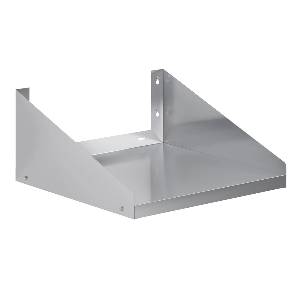 24" Long X 24" Deep Stainless Steel Wall Shelf with Side Guards