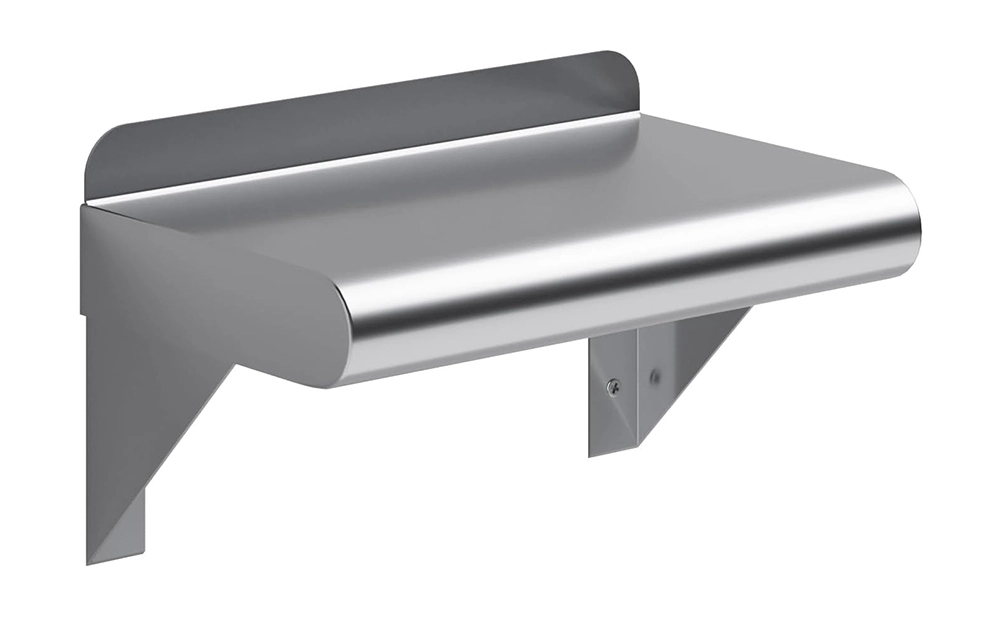 06" X 10" Stainless Steel Wall Mount Shelf