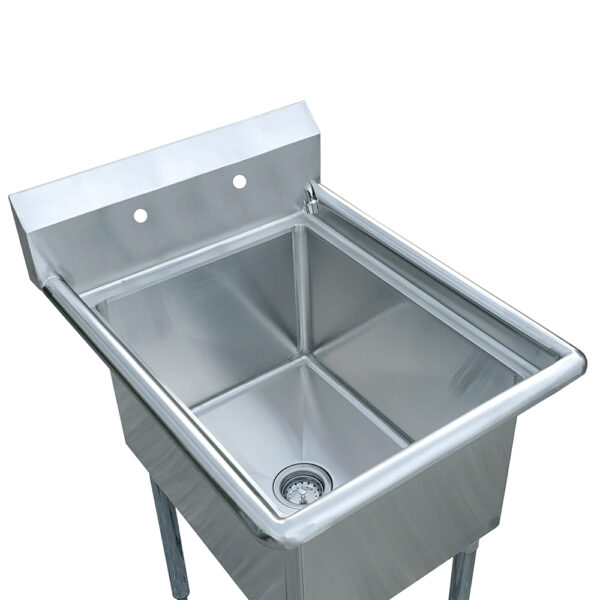 18" X 24" One Compartment Stainless Steel Prep & Utility Sink - Image 6