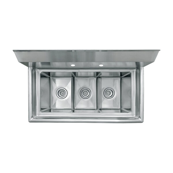 10" X 14" X 10" Three Compartment Sink - Image 2