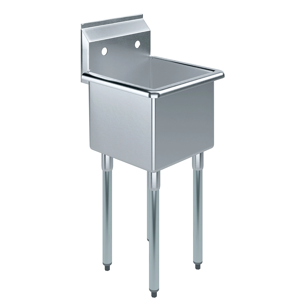 Open Box - 15" X 15" One Compartment Stainless Steel Prep & Utility Sink