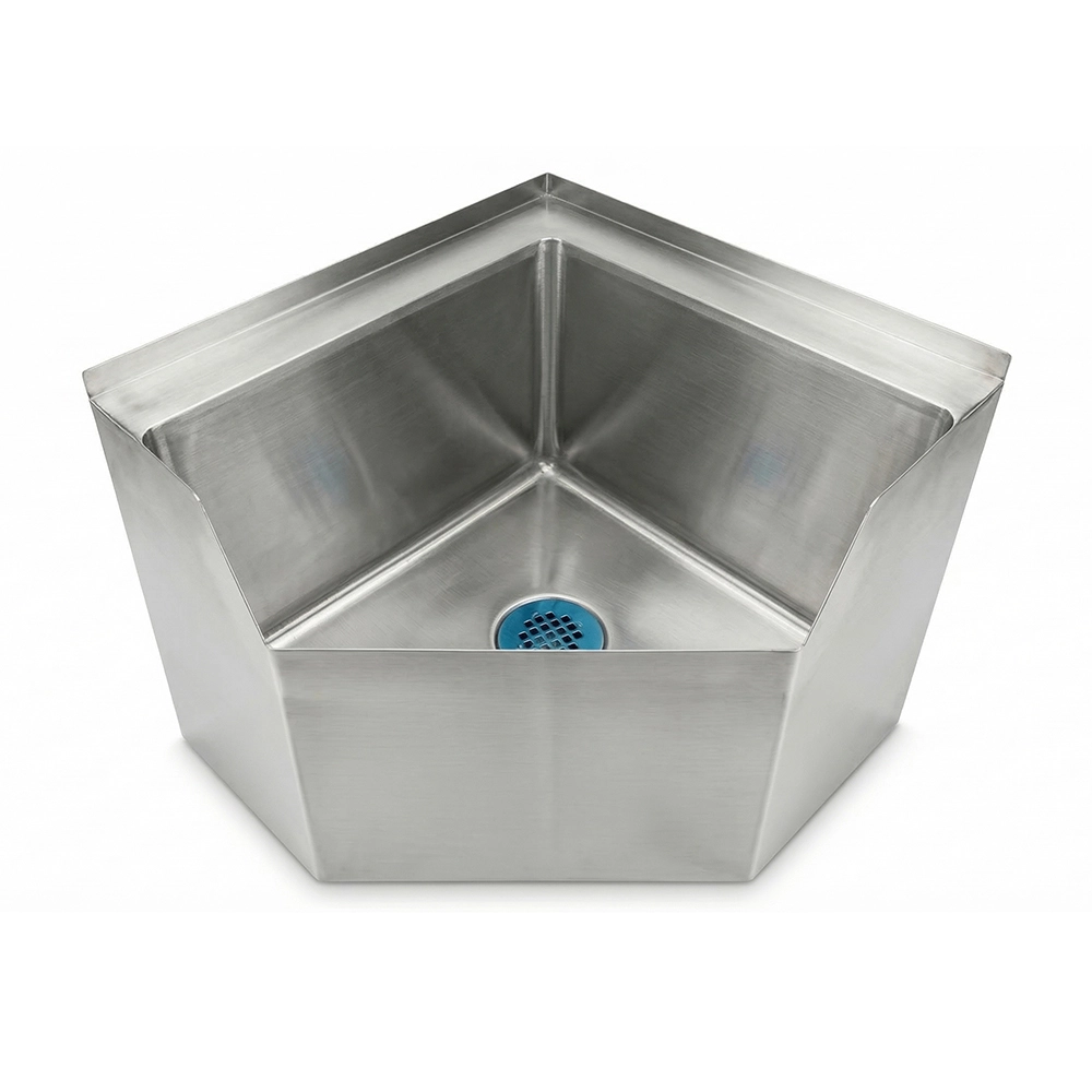 Stainless Steel Corner Floor Mop Sink 18-3/4 in. x 22-1/2 in. x 16 in.