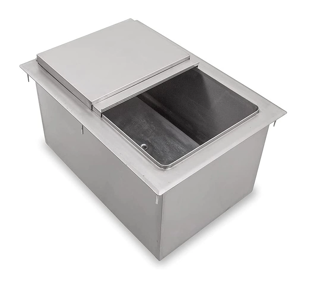 18 in. x 12 in. Stainless Steel Drop-In Ice Bin