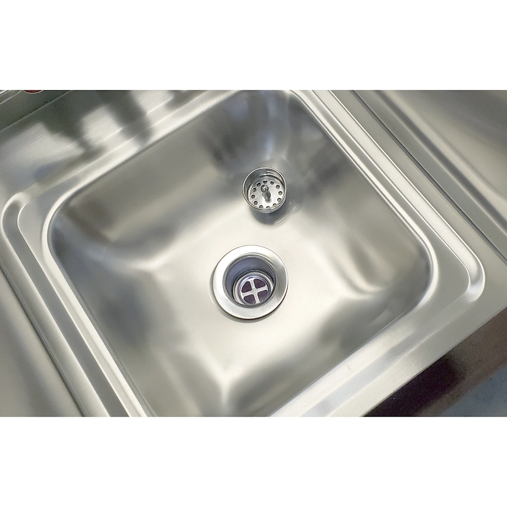 Stainless Steel Wall Mount Hand Sink with SideSplash 12 in. x 12 in. With Gooseneck Faucet - Image 5