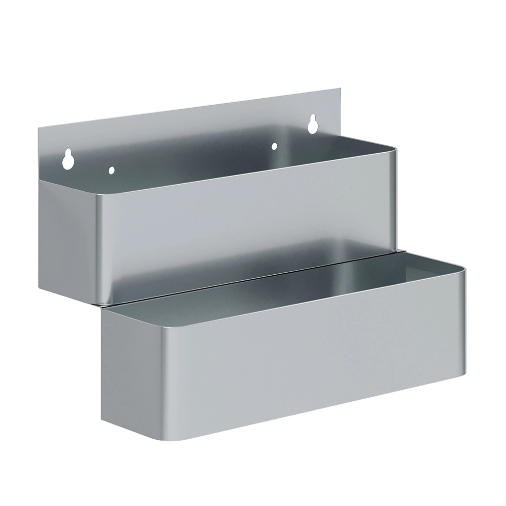 Open Box - 15 in. Double Tier Stainless Steel Speed Rail Rack
