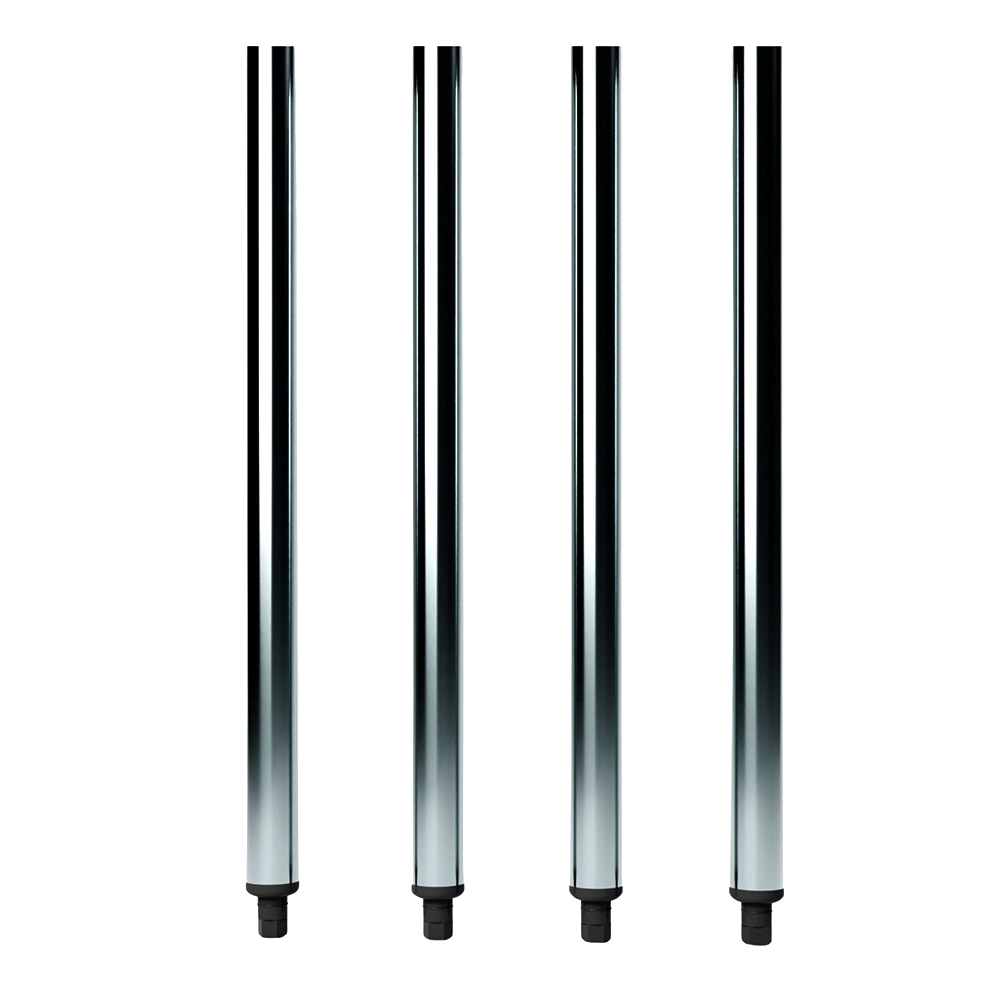 24" Galvanized Steel Legs for Work Tables - 4/Pack