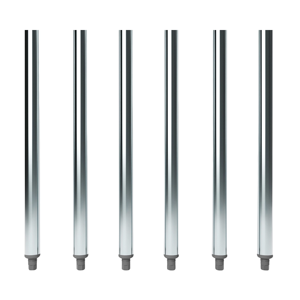24" Galvanized Steel Legs for Work Tables - 6/Pack