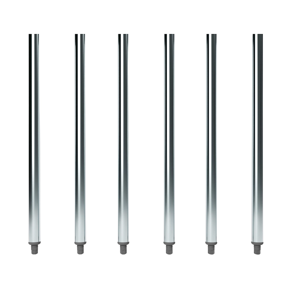 27" Galvanized Steel Legs for Work Tables - 6/Pack